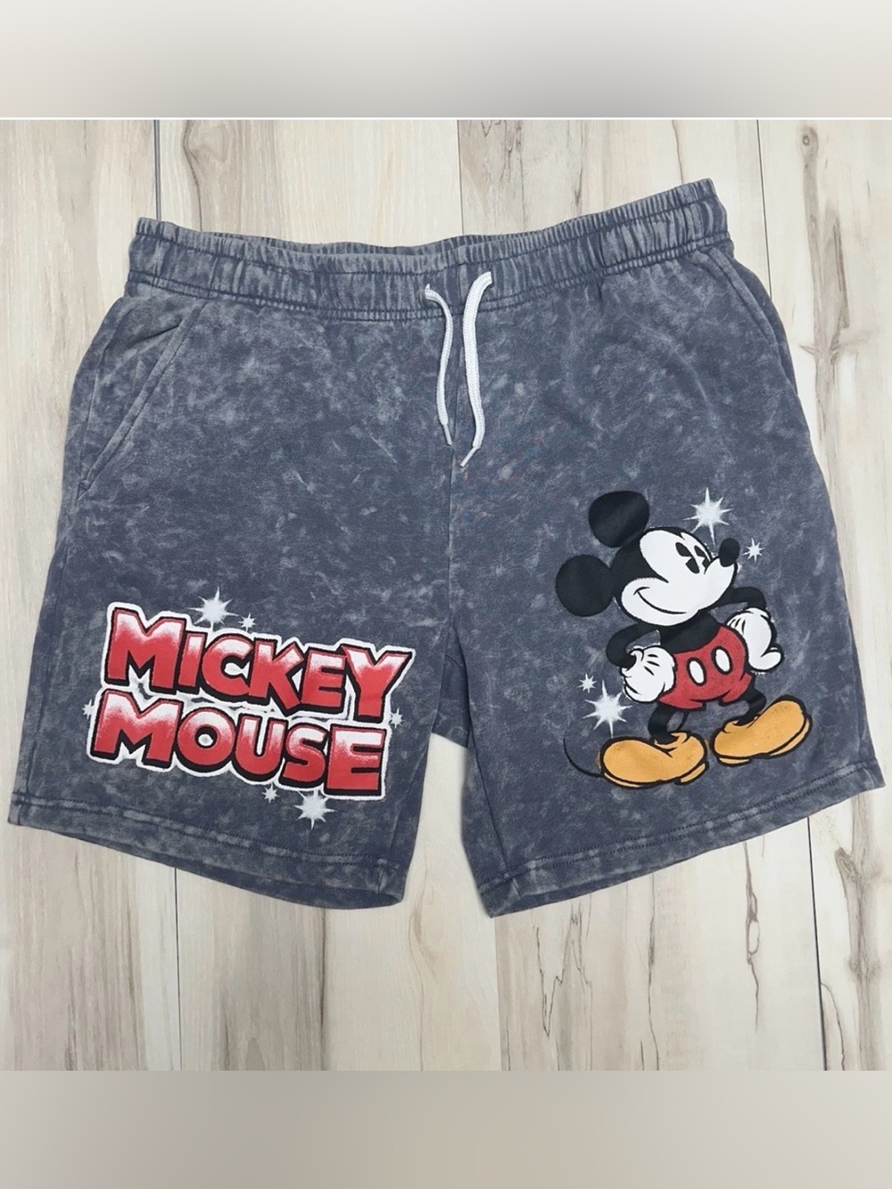 Disney Mickey Mouse Graphic Tie Dye Sweat Shorts Small